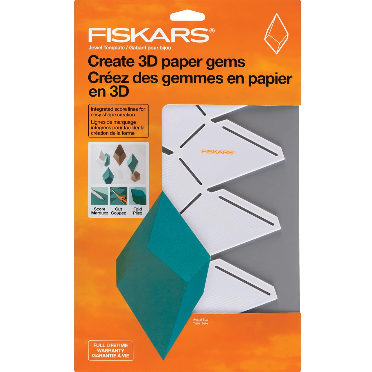 6 Pack: Fiskars&#xAE; Paper Gem Jewel Template